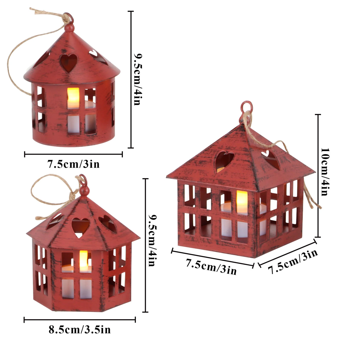 6 Pcs Small Centerpieces Candle Lanterns, photo 16 of 16