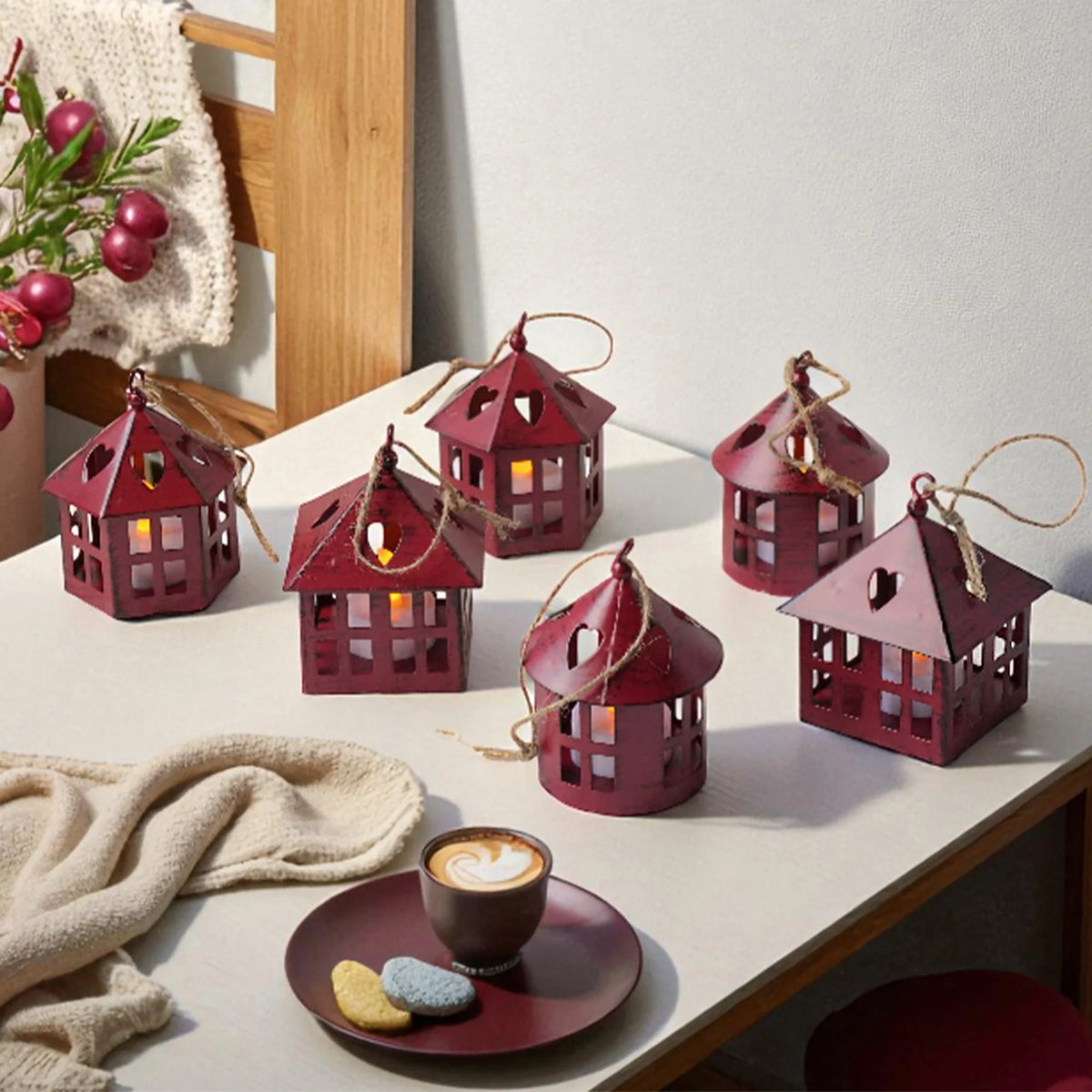 6 Pcs Small Centerpieces Candle Lanterns, photo 2 of 16