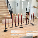 Matte Black 11-Taper Candle Holder by Decor Steals