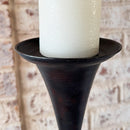 Tall Flared Black Iron Candle Holders, Set of 3 by Decor Steals