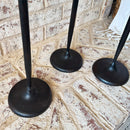 Tall Flared Black Iron Candle Holders, Set of 3 by Decor Steals