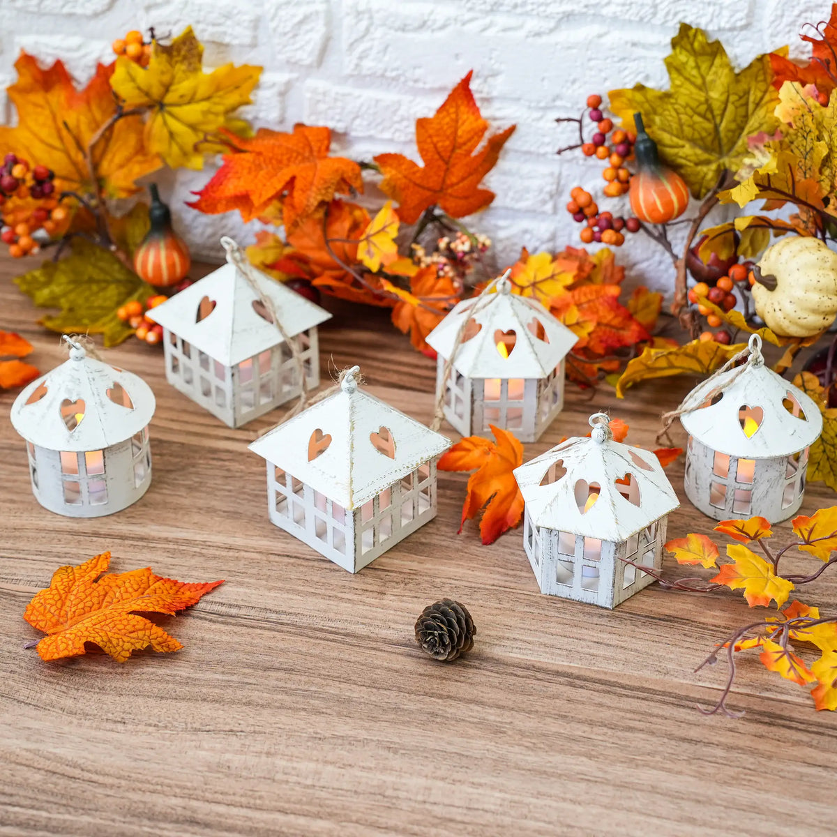 6 Pcs Small Centerpieces Candle Lanterns, photo 7 of 16
