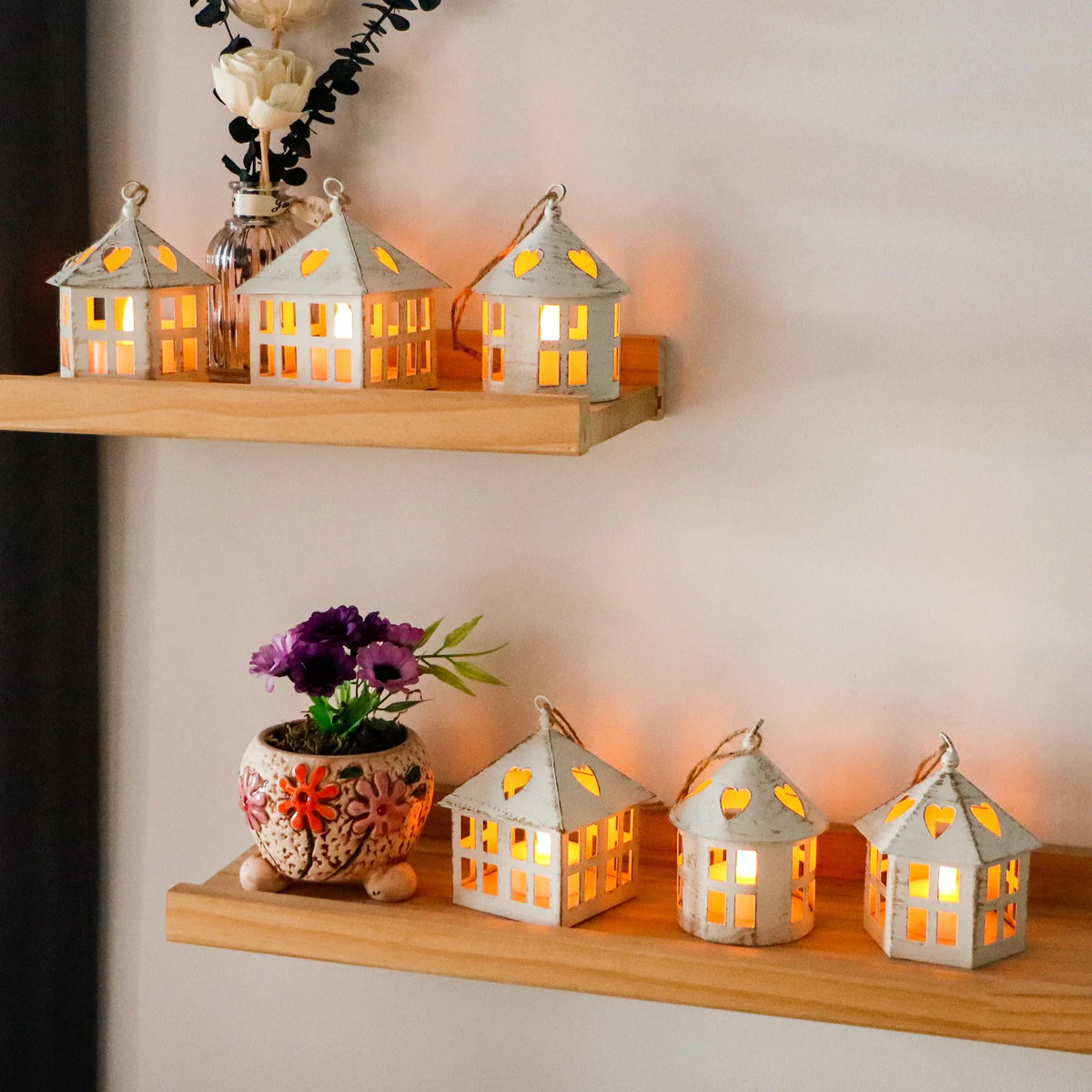 6 Pcs Small Centerpieces Candle Lanterns, photo 10 of 16
