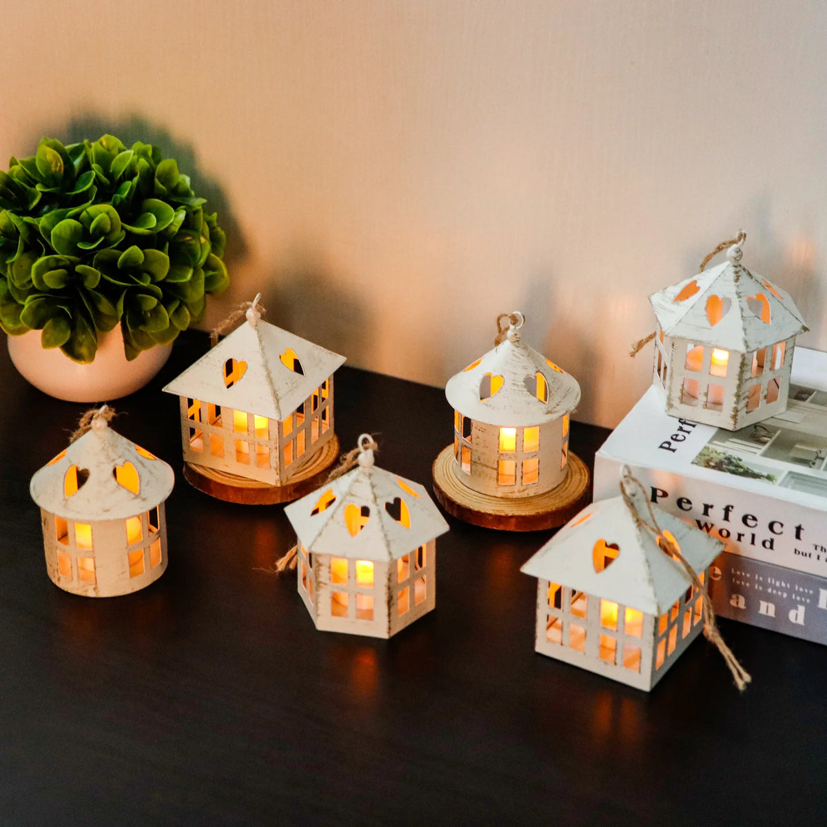 6 Pcs Small Centerpieces Candle Lanterns, photo 11 of 16
