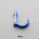 Candy color metal wall hooks for bathroom towels and coats by Decorbites