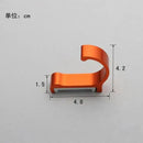 Candy color metal wall hooks for bathroom towels and coats by Decorbites