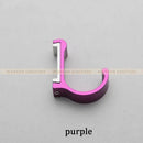 Candy color metal wall hooks for bathroom towels and coats by Decorbites