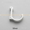 Candy color metal wall hooks for bathroom towels and coats by Decorbites
