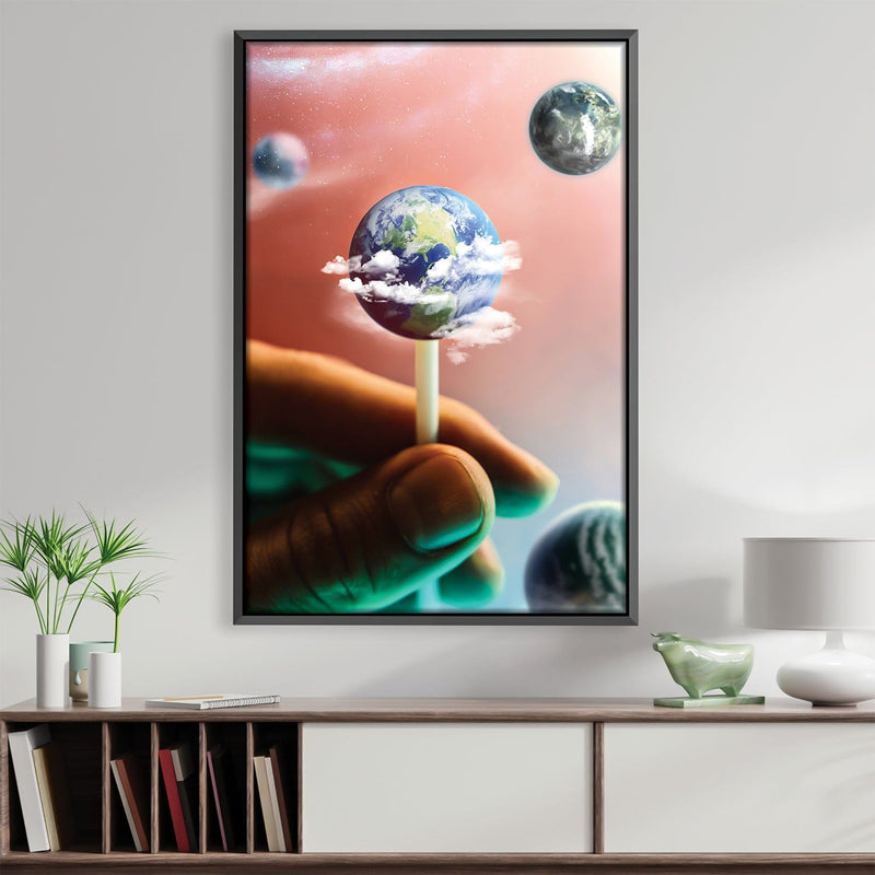 Candy Planets Canvas