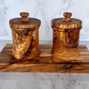 Olive Wood Canister Set by Choixe