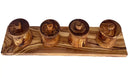 Olive Wood Canister Set by Choixe