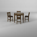 Capitola Faux Marble 5 Piece Pub Set, Espresso