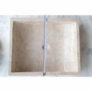 Cappuccino Beige Marble Rectangular Above Counter Sink 18x21.5