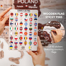 3D Europe Wooden Map Cappuccino