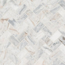 MSI Capri Blue 1x2 Herringbone Honed