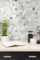 MSI Capri Blue 2" Hexagon Mosaic Tile