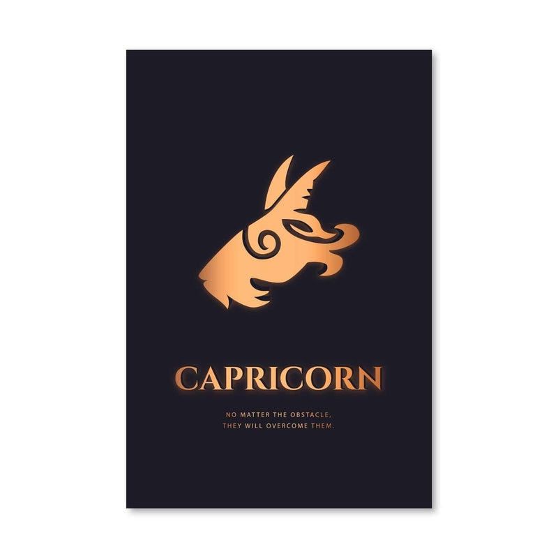 Capricorn - Gold Canvas