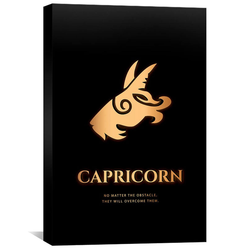 Capricorn - Gold Canvas