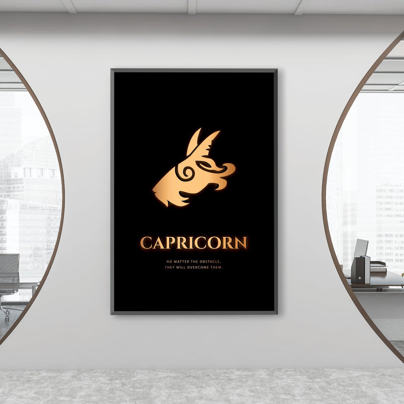 Capricorn - Gold Canvas