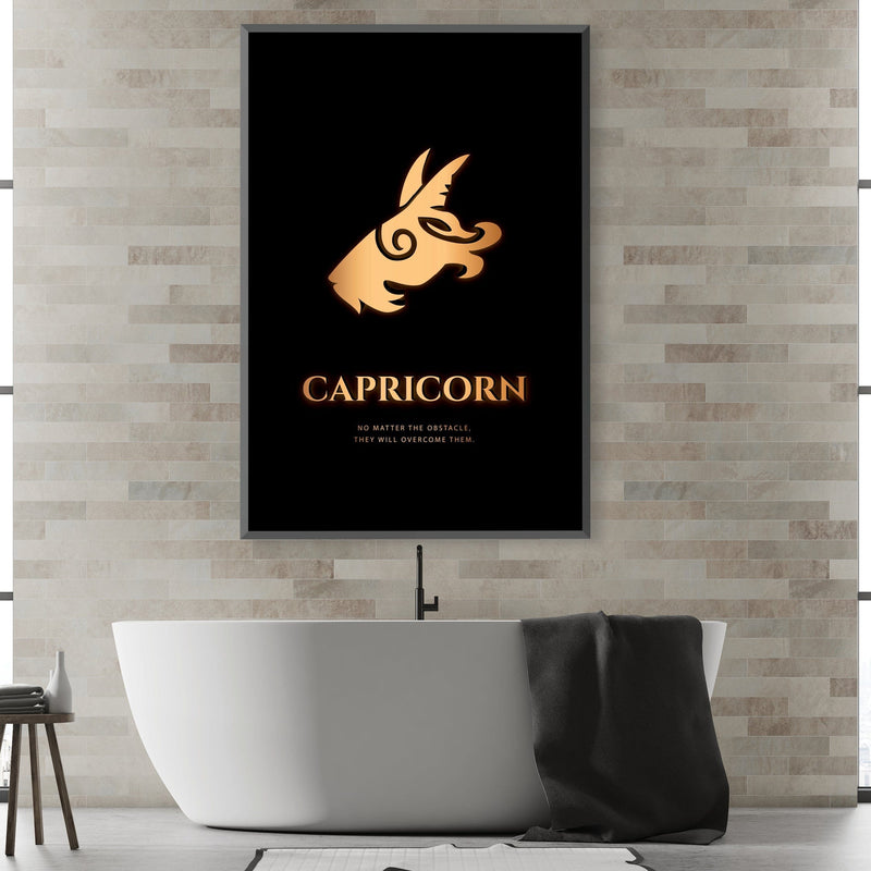 Capricorn - Gold Canvas