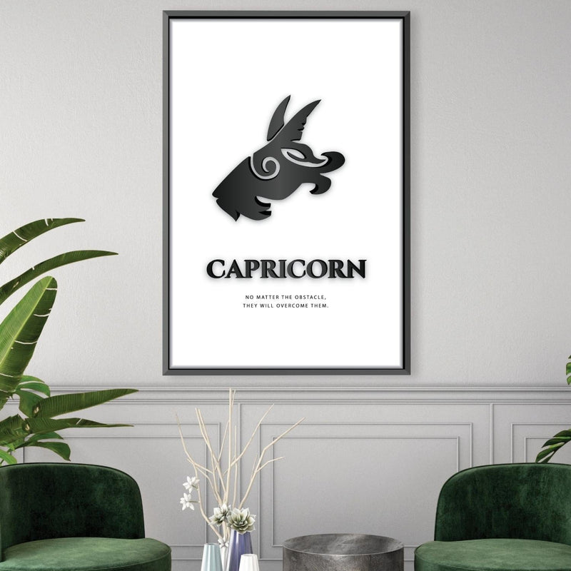 Capricorn - White Canvas