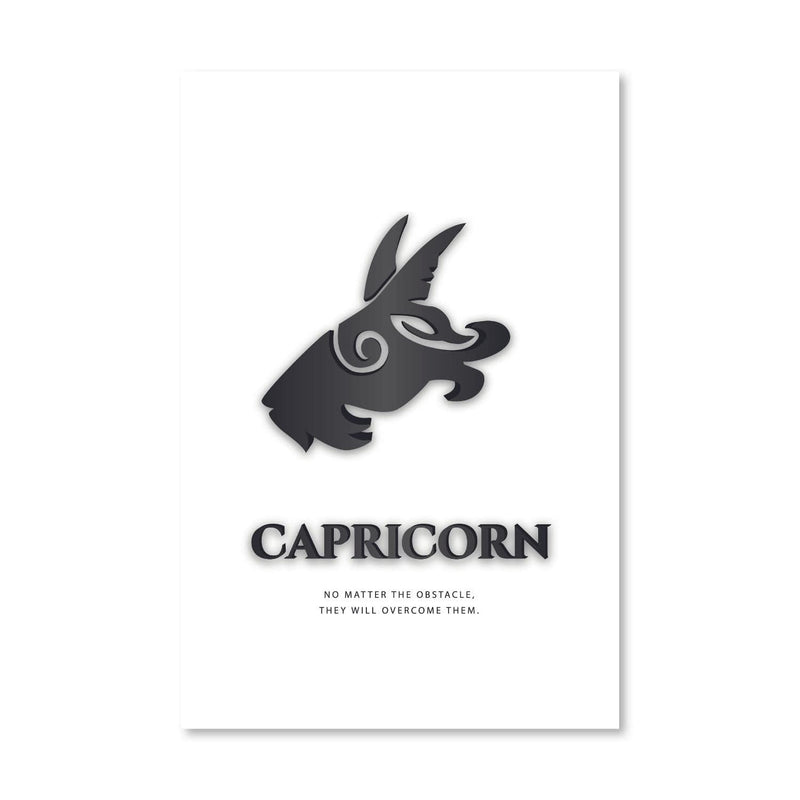 Capricorn - White Canvas