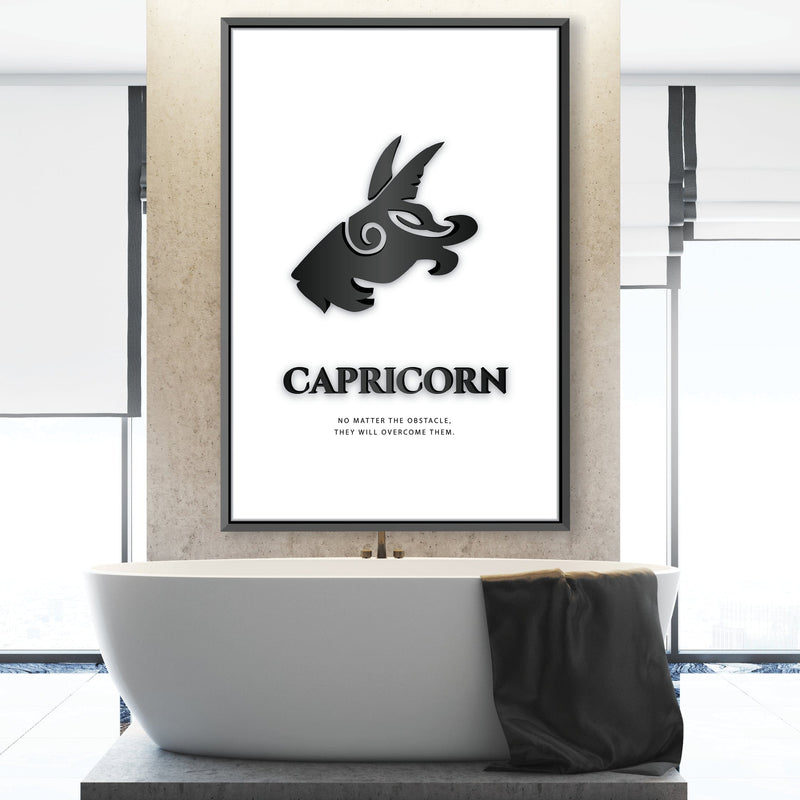 Capricorn - White Canvas