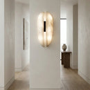 Capsule Alabaster Veil Leather Wall Light