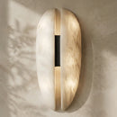 Capsule Alabaster Veil Leather Wall Light