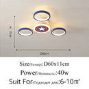 GobekUsa LED Ceiling Light for Kid's Room Chandelier Bedroom Decorative Lamp