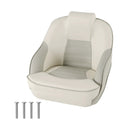 Captain Bucket Seat with Waterproof PVC Leather for Boat Sightseeing-White by LJGDeals