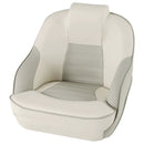 Captain Bucket Seat with Waterproof PVC Leather for Boat Sightseeing-White by LJGDeals