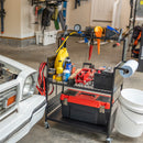 The Everything Utility Cart with Pegboard & Bucket Rack