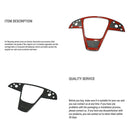 Carbon Fiber Yoke Steering Wheel Trim Panel Cover for Model S/X 2021+