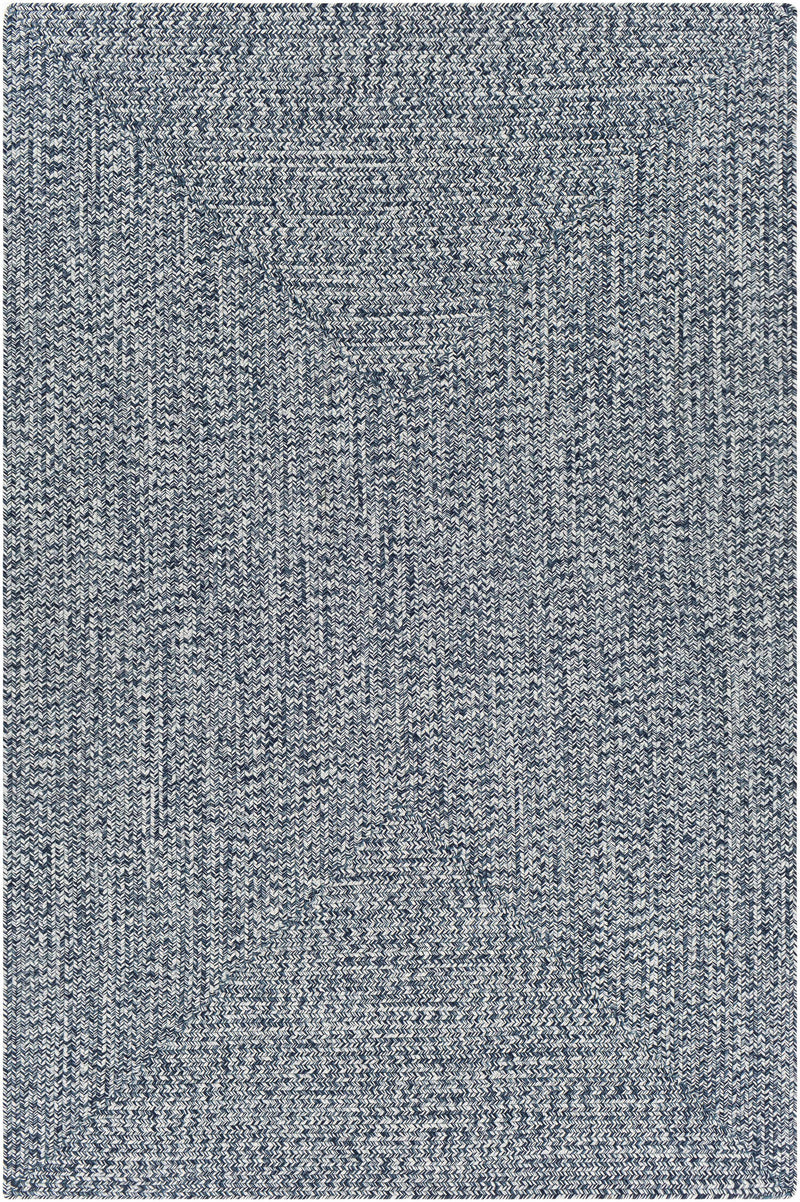 Blue Braided Faux Jute Rug