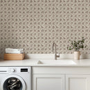 Manganese Delft Wallpaper by H.M.Craig