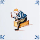 Carpenter Glazed Delft Ceramic Tiles 6x6