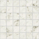 Carrara Blanco Polished 2x2 Marble Look Porcelain Mosaics 12x12