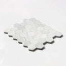 Carrara Blend Honed Hexagon 2 Marble Mosaics 10 3/8x12