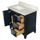 Carrara Grosvenor Nayv Blue Bathroom Vanities 37x22