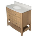 Carrara Halcyon Light Oak Bathroom Vanities 31x19