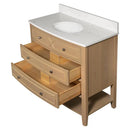 Carrara Halcyon Light Oak Bathroom Vanities 31x19