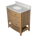 Carrara Halcyon Light Oak Bathroom Vanities 37x19