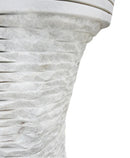 Carrara White Marble Designer Pedestal Stand-Alone Sink (W)16" (L)16" (H)36