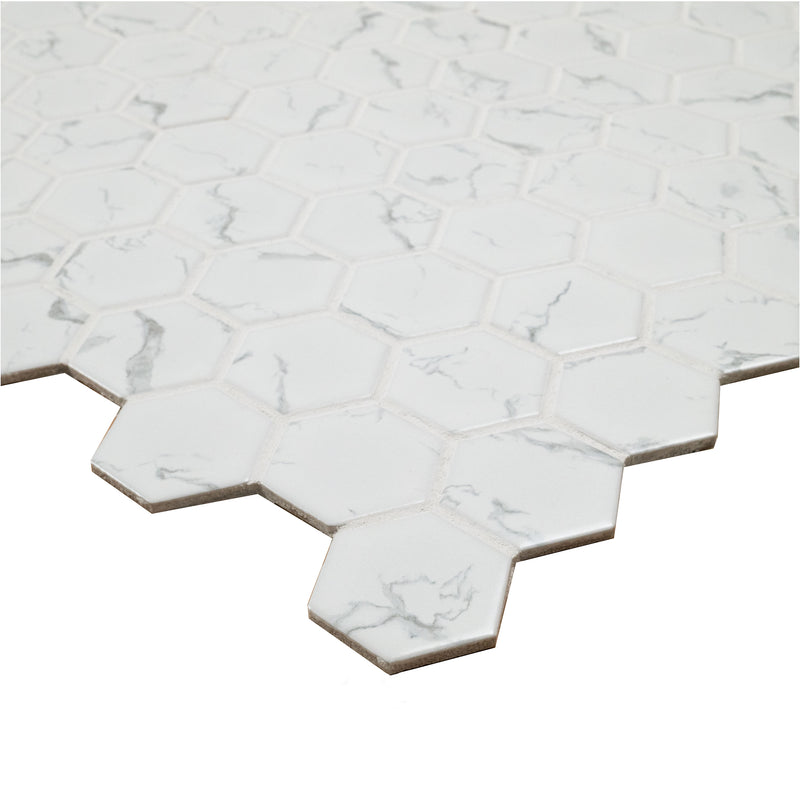 MSI Carrara Matte 2" Hexagon Tile, photo 4 of 11