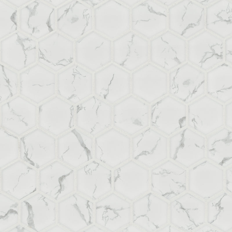 MSI Carrara Matte 2" Hexagon Tile