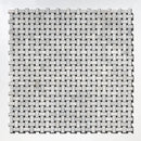 Carrara T Honed Basket Weave Marble Mosaics 12x12