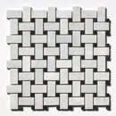 Carrara T Honed Basket Weave Marble Mosaics 12x12