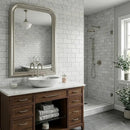 Carrara T Honed Marble Tiles 2 3/4x5 1/2