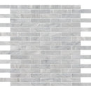 Carrara T Honed 5/8x3 Marble Mosaics 12x12
